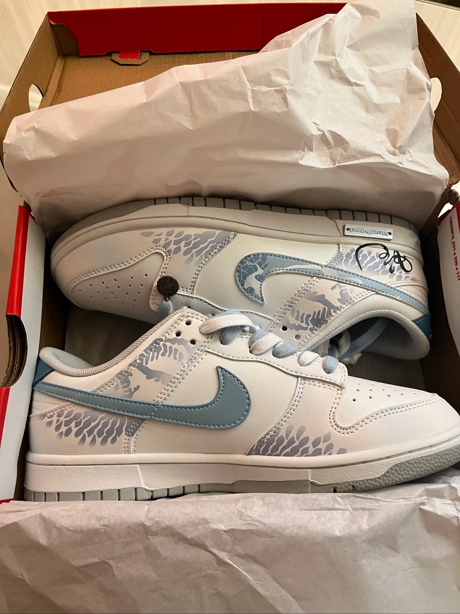 Nike Dunk Low Custom SteamPuppet Azul Blanco Taille 43 Neuves – photo 8